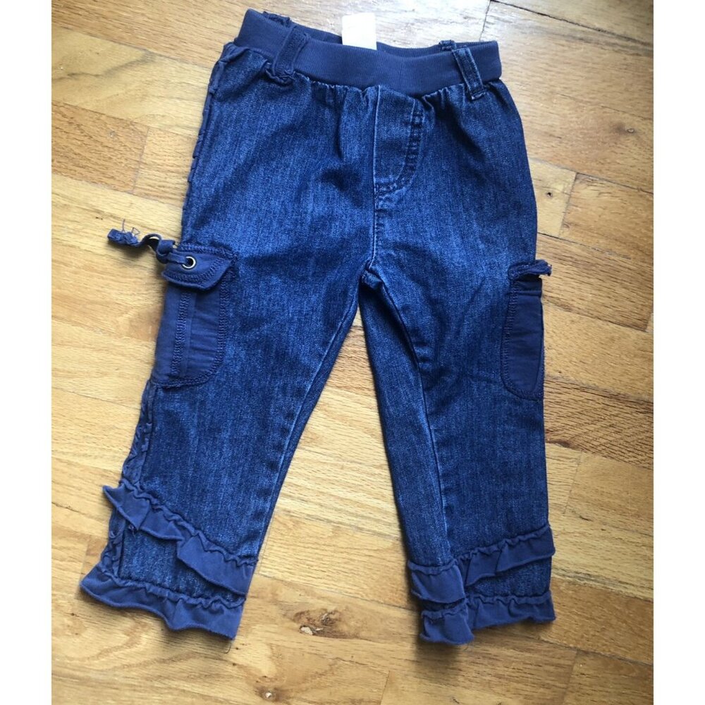 Naartjie Blue Jean Ruffle Pant Size 2T